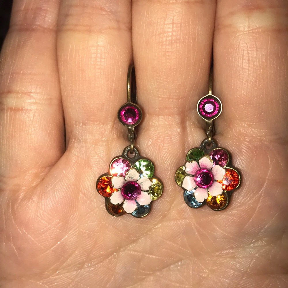 Michal Negrin Flower Earrings